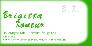 brigitta kontur business card